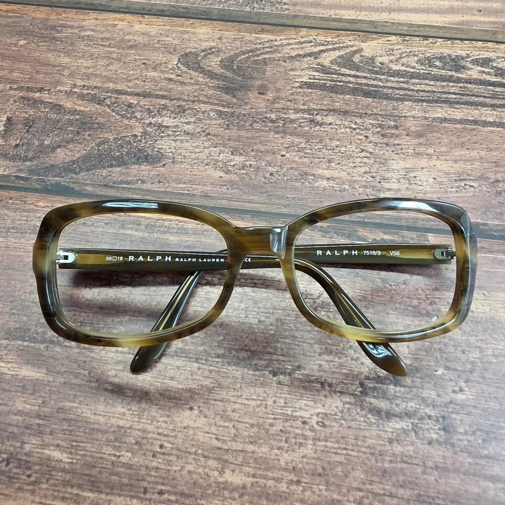 Ralph Lauren Brown Tortoise Eyeglasses Frames RA 7518/S V56 56-18-130 Womens